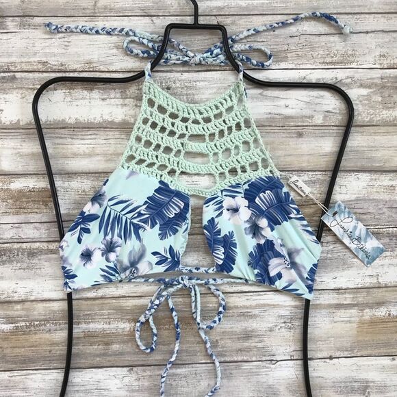 Frankie's Bikinis Hawaiian Mist MIMI Bikini Top